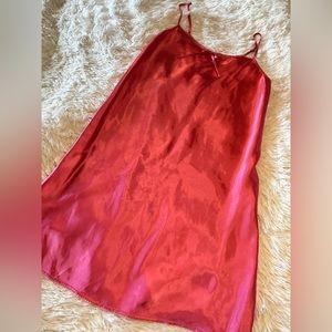 Jaclyn Smith pink satin chemise size S